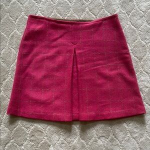 Trina Turk Hot Pink Women's Tweed Mini Skirt (Size 10)